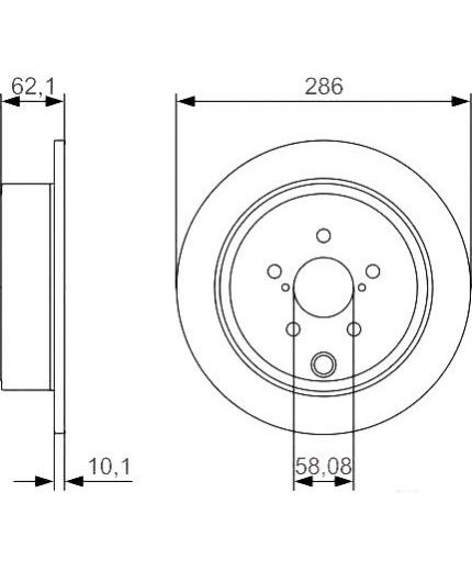 BOSCH Тормозной диск