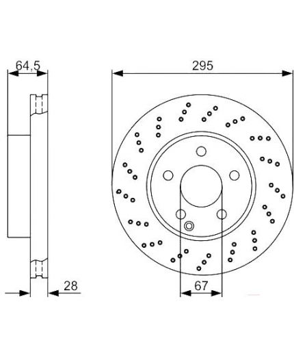 BOSCH Тормозной диск