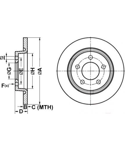 ATE Тормозной диск