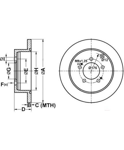 ATE Тормозной диск