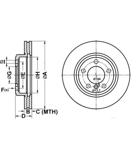 ATE Тормозной диск
