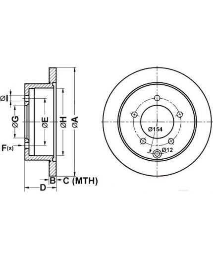 ATE Тормозной диск