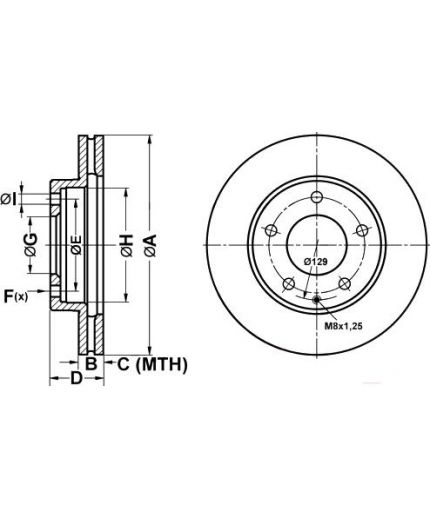 ATE Тормозной диск