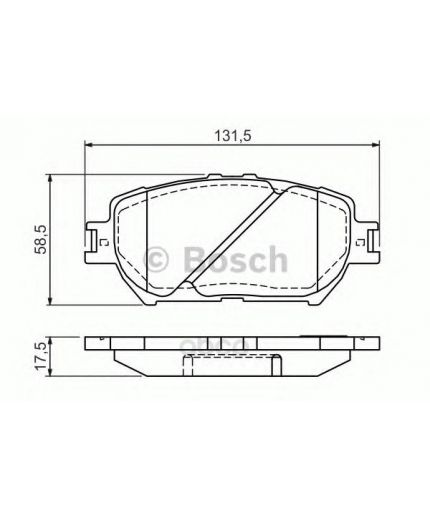 BOSCH Колодки дисковые