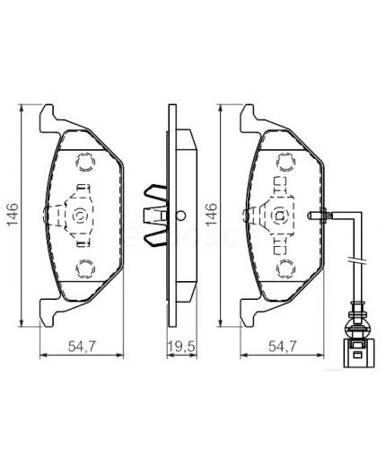 BOSCH Колодки дисковые
