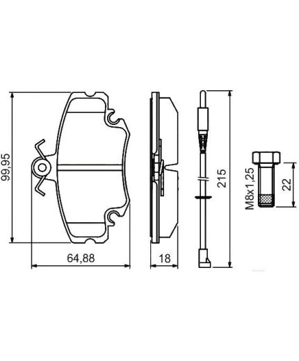 BOSCH Колодки дисковые