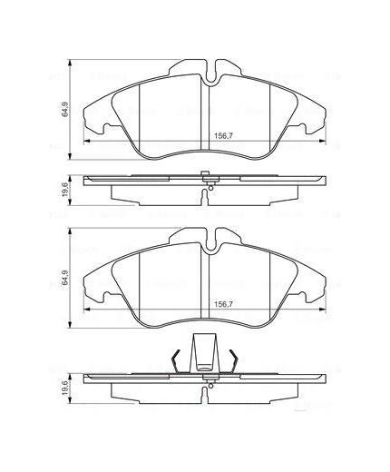 BOSCH Колодки дисковые