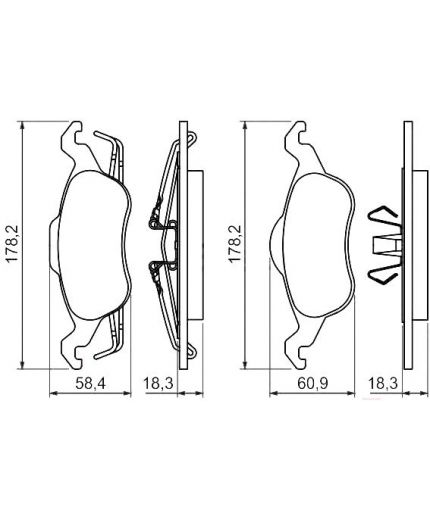 BOSCH Колодки дисковые
