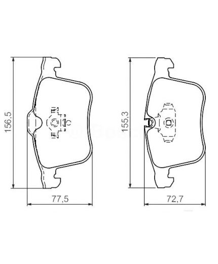 BOSCH Колодки дисковые