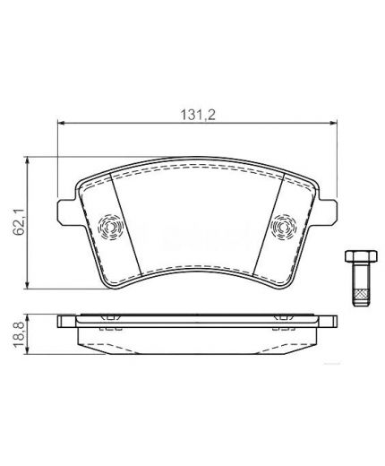 BOSCH Колодки дисковые