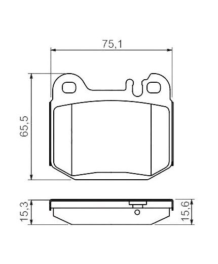 BOSCH Колодки дисковые задние