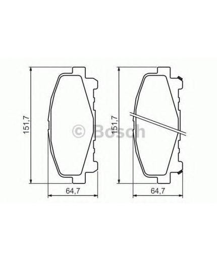 BOSCH Колодки дисковые