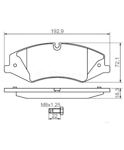 BOSCH Колодки дисковые