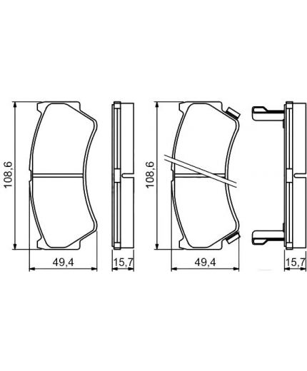 BOSCH Колодки дисковые