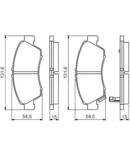 BOSCH Колодки дисковые