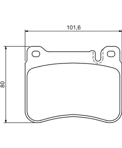 BOSCH Колодки дисковые