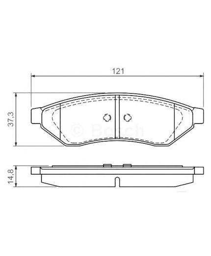 BOSCH Колодки дисковые
