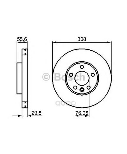 BOSCH Тормозной диск