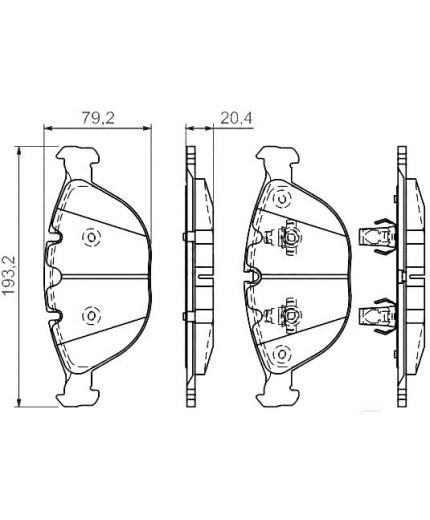 BOSCH Колодки дисковые