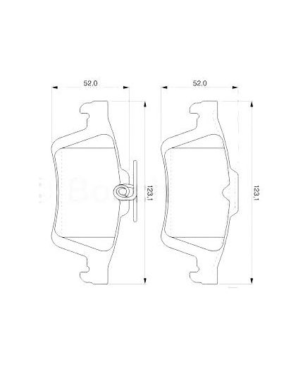 BOSCH Колодки дисковые