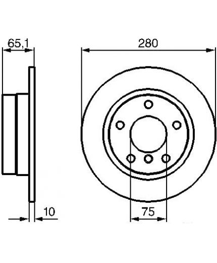BOSCH Тормозной диск