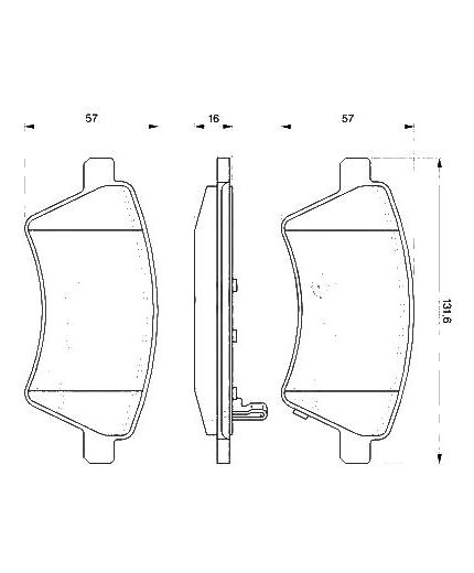 BOSCH Колодки дисковые