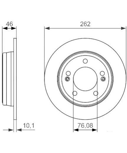 BOSCH Тормозной диск