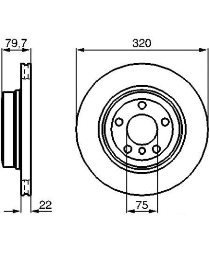 BOSCH Тормозной диск