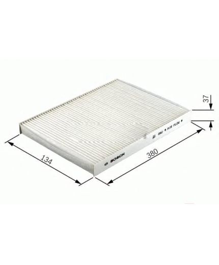 BOSCH Фильтр салонный (без рамки)