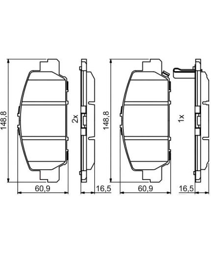 BOSCH Колодки дисковые