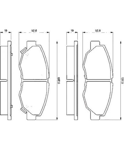 BOSCH Колодки дисковые