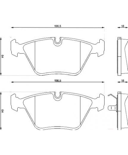 BOSCH Колодки дисковые