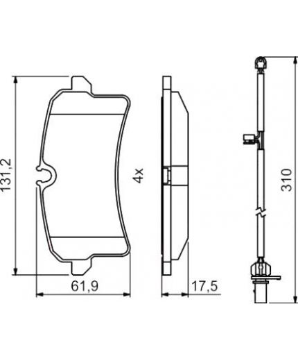 BOSCH Колодки дисковые