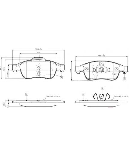 BOSCH Колодки дисковые