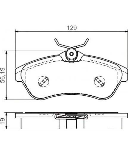 BOSCH Колодки дисковые