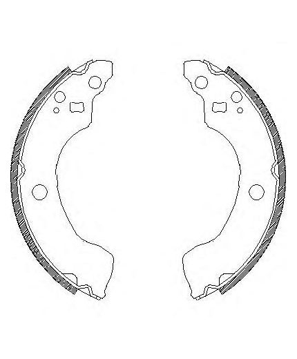 REMSA Колодки барабанные 4 шт