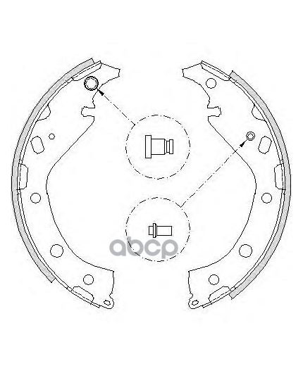 REMSA Колодки барабанные 4 шт