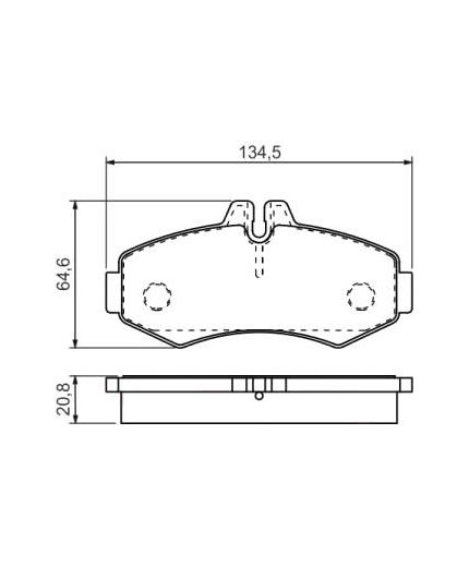 BOSCH Колодки дисковые
