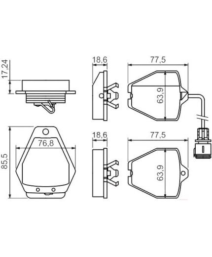 BOSCH Колодки дисковые
