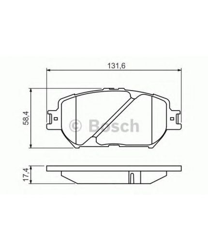 BOSCH Колодки дисковые