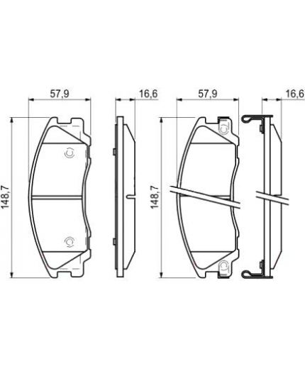 BOSCH Колодки дисковые