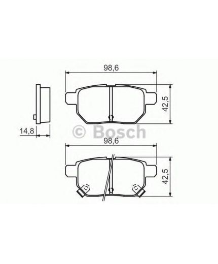 BOSCH Колодки дисковые