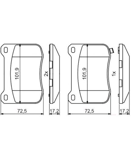 BOSCH Колодки дисковые