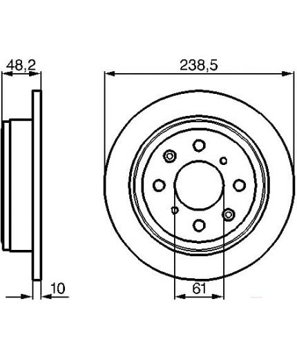 BOSCH Колодки дисковые
