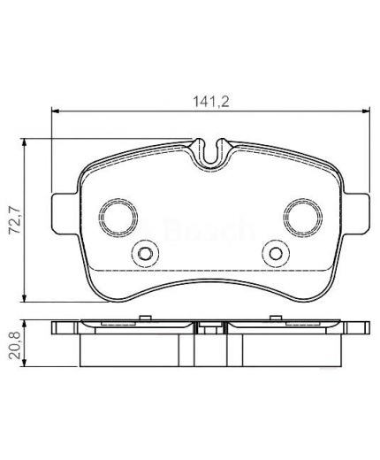 BOSCH Колодки дисковые