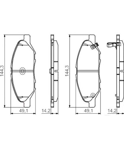 BOSCH Колодки дисковые