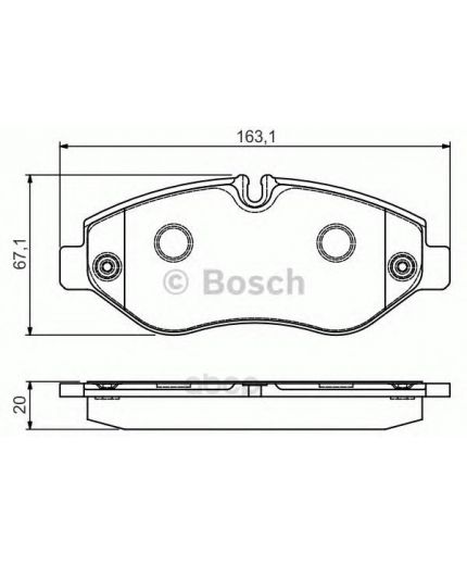 BOSCH Колодки дисковые