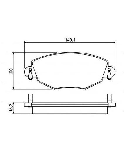 BOSCH Колодки дисковые