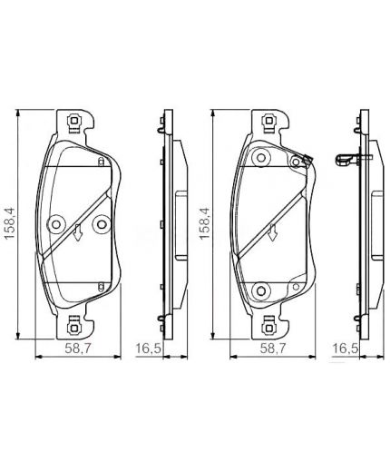 BOSCH Колодки дисковые