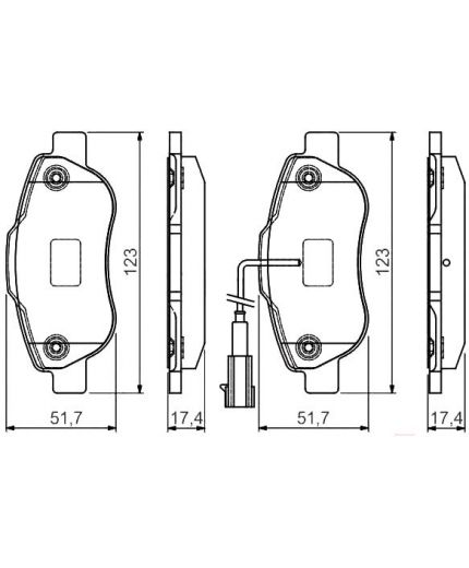 BOSCH Колодки дисковые